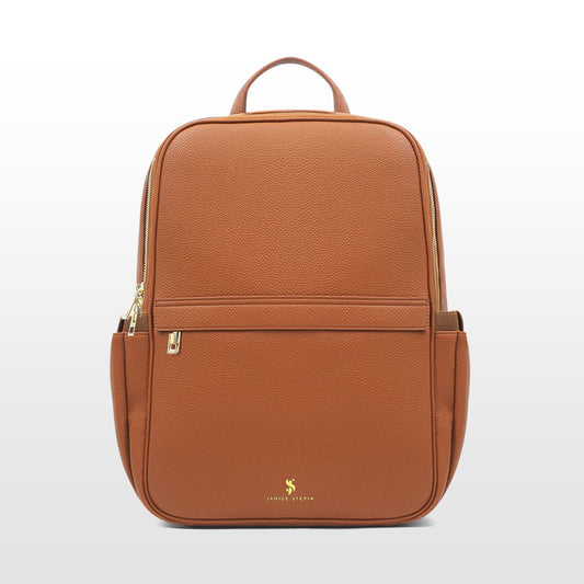 Audace marron Sac à dos cuir vegan recyclé 3-en-1