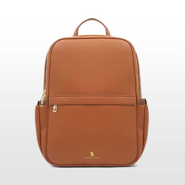 Audace marron Sac à dos cuir vegan recyclé 3-en-1