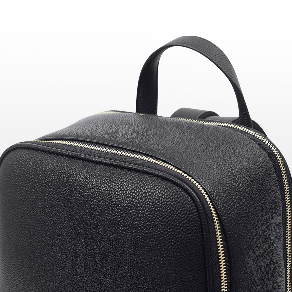 Audace Black 3-in-1 Recycled Vegan Leather Backpack