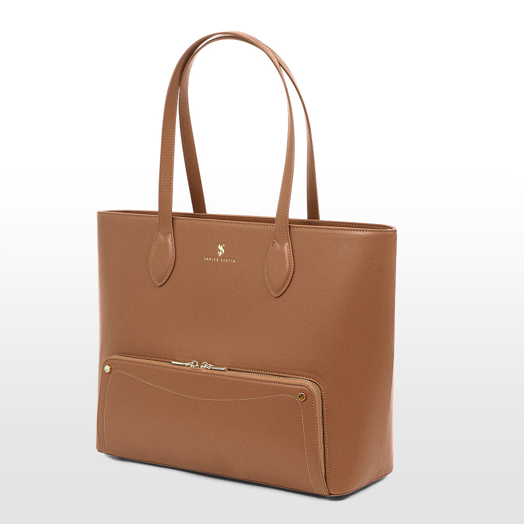 Joyce 2-in-1 recycled vegan leather tote bag
