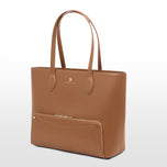 Joyce marron Tote bag cuir vegan recyclé 2 en 1
