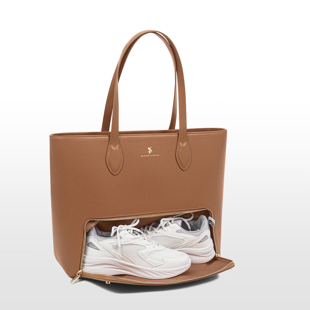 Joyce 2-in-1 recycled vegan leather tote bag