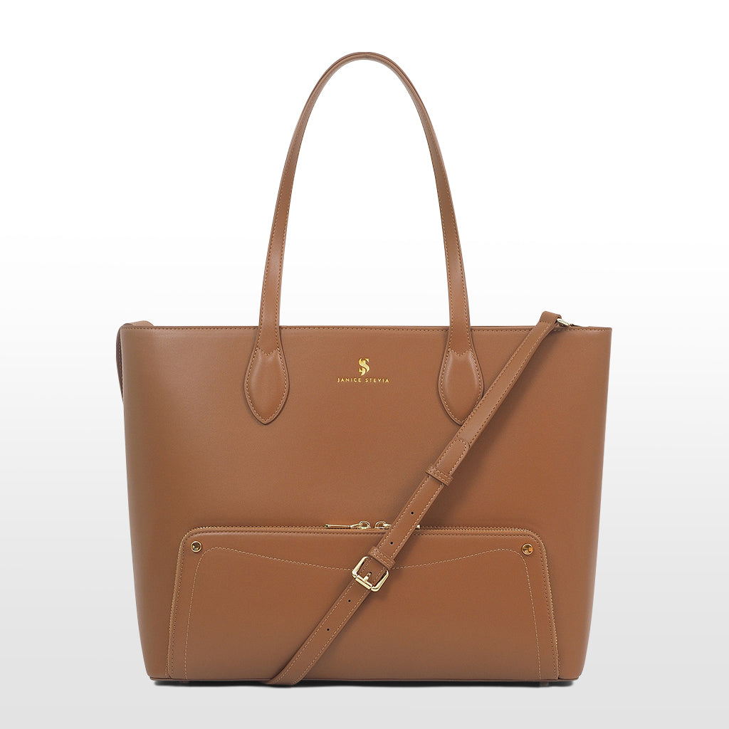 Joyce 2-in-1 recycled vegan leather tote bag