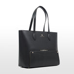 Joyce marron Tote bag cuir vegan recyclé 2 en 1