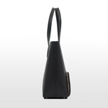 Joyce noir Tote bag cuir vegan recyclé 2 en 1