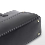 Joyce noir Tote bag cuir vegan recyclé 2 en 1