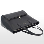 Joyce noir Tote bag cuir vegan recyclé 2 en 1