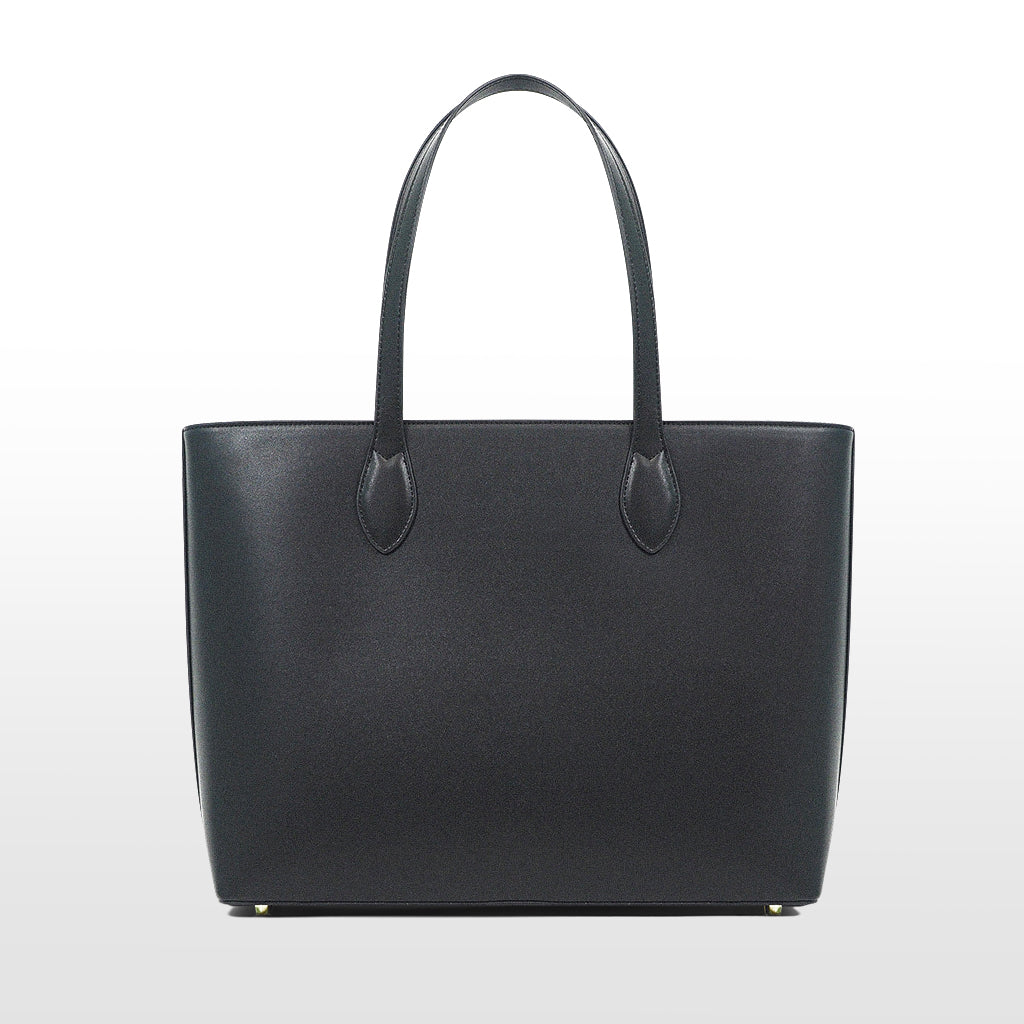 Joyce noir Tote bag cuir vegan recyclé 2 en 1