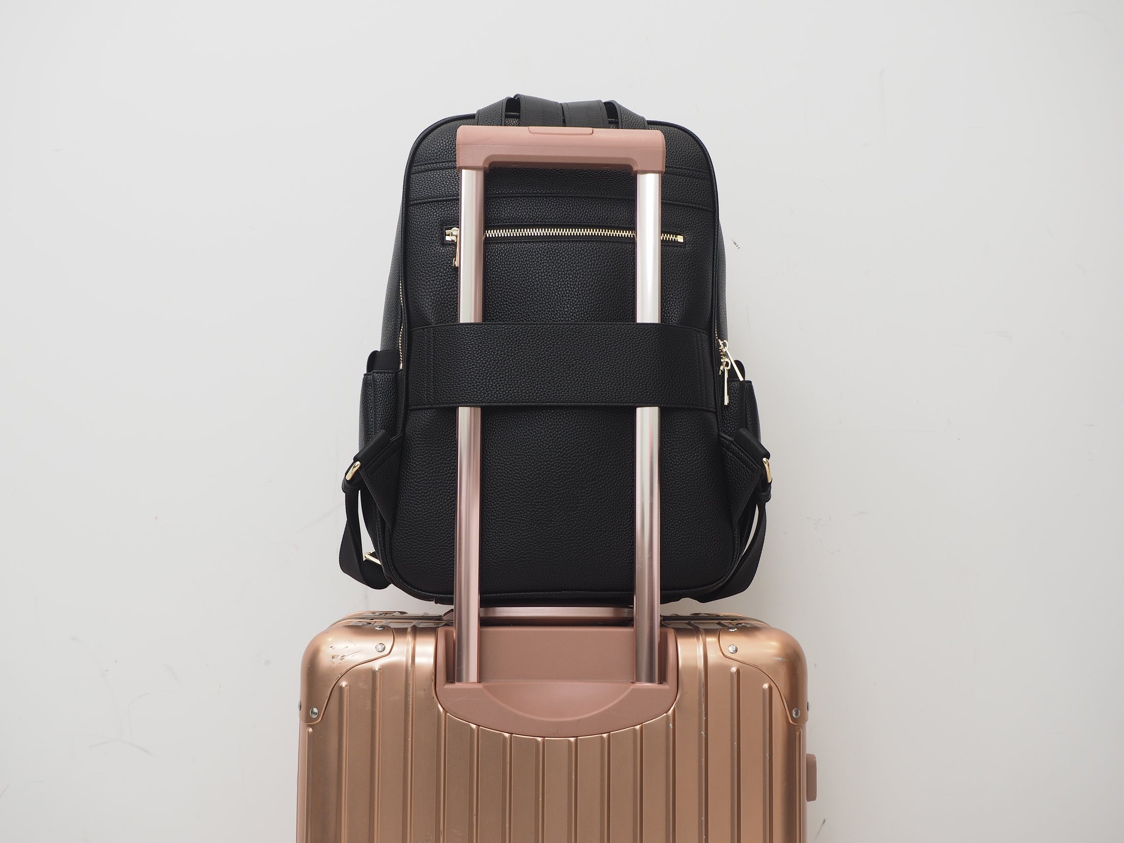 Audace noir Sac à dos cuir vegan recyclé 3-en-1