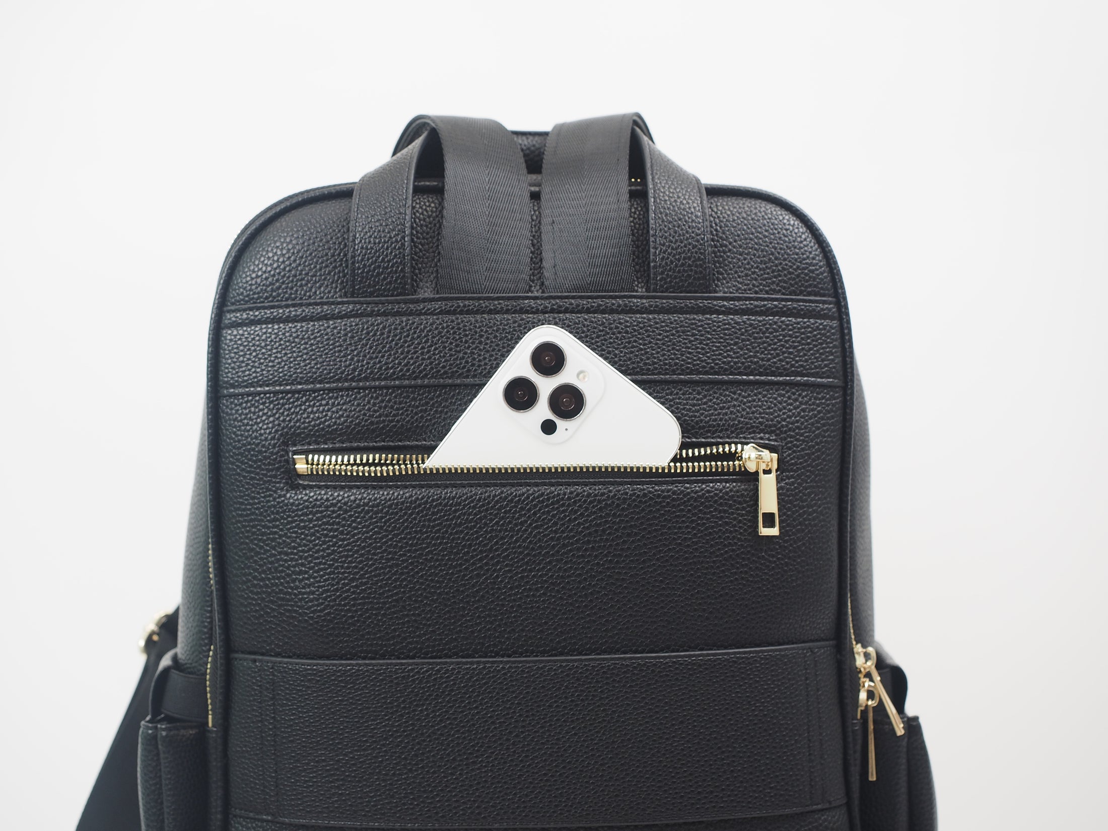 Audace noir Sac à dos cuir vegan recyclé 3-en-1