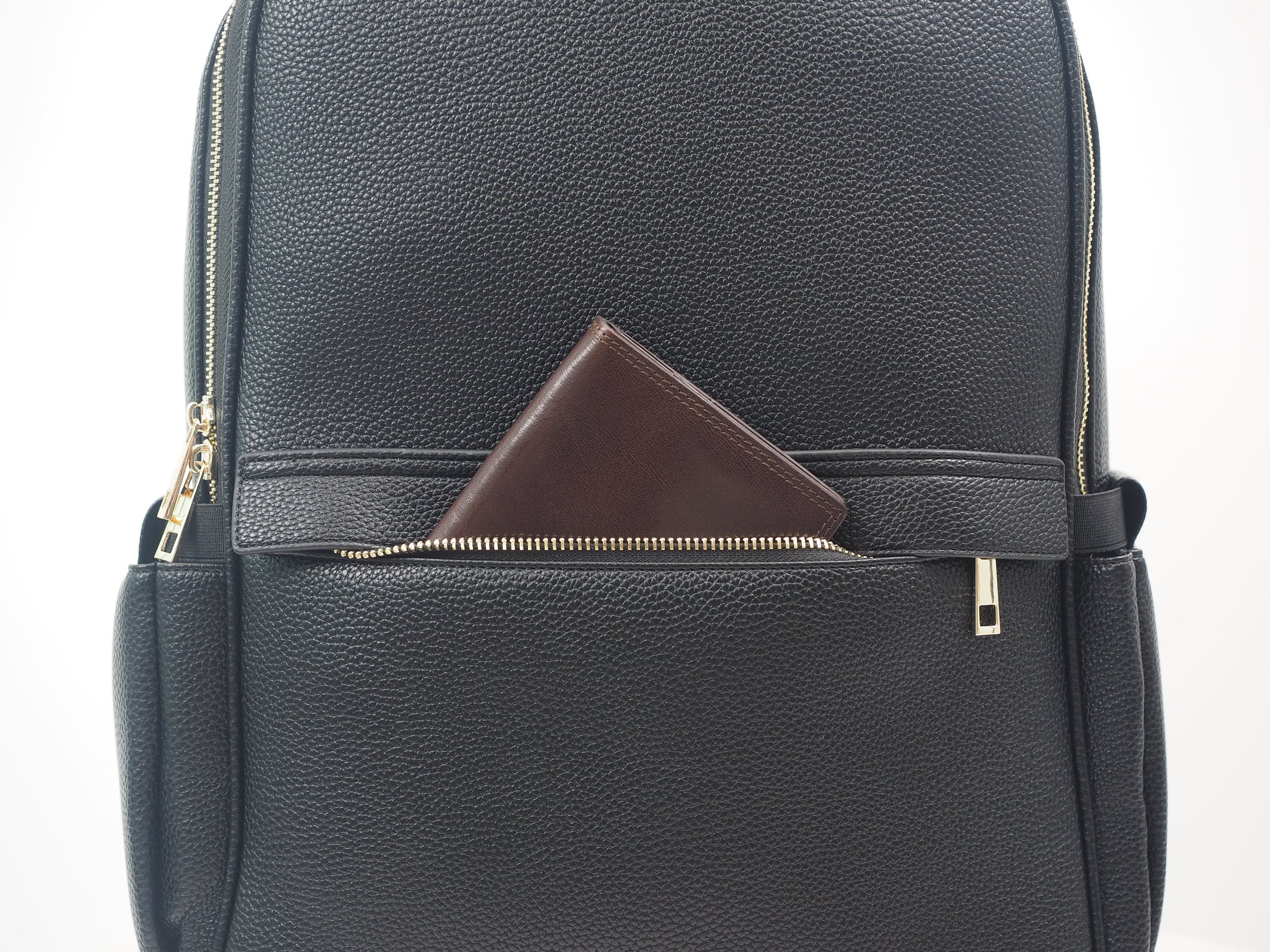 Audace noir Sac à dos cuir vegan recyclé 3-en-1