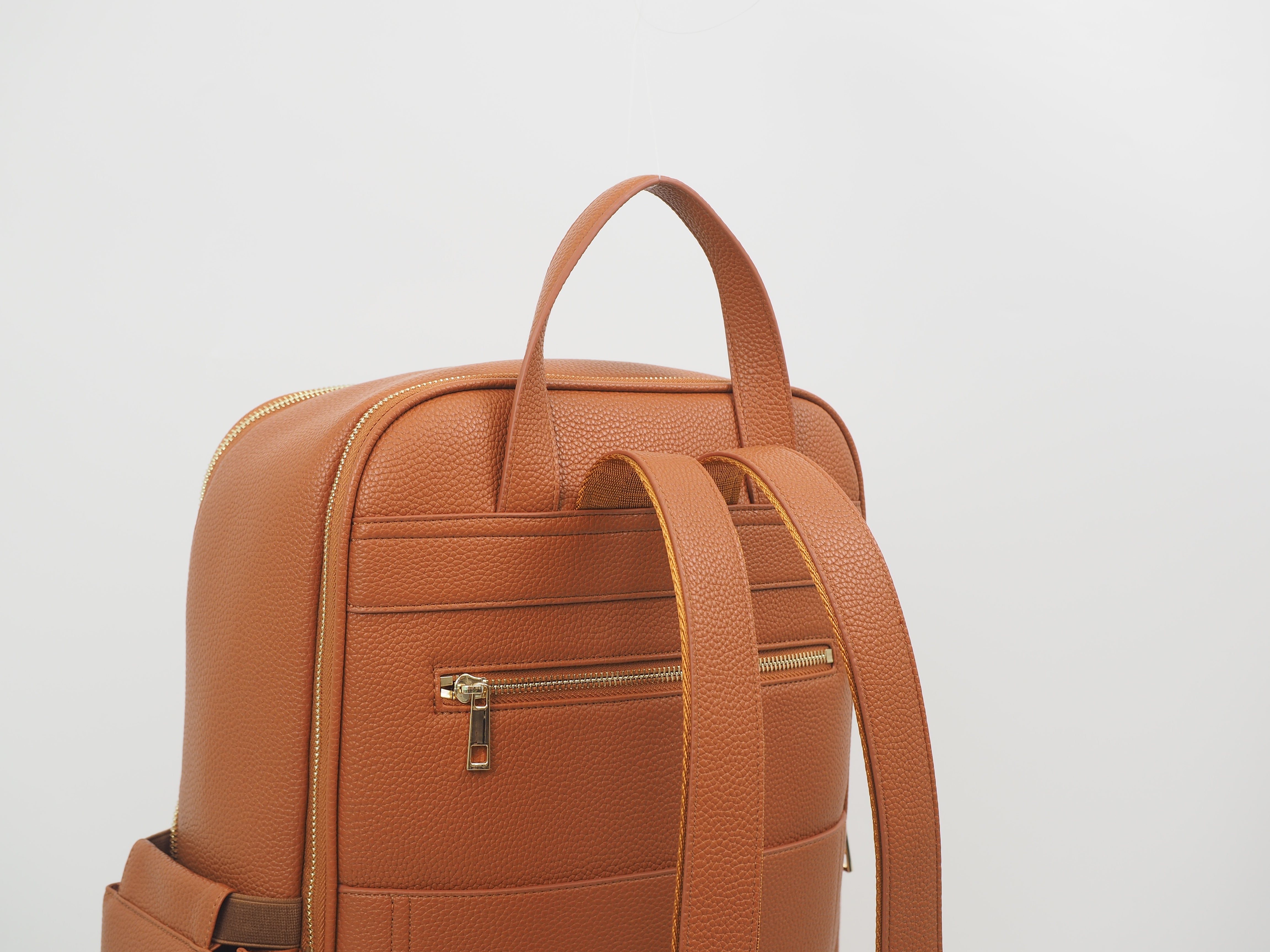 Audace Brown 3-in-1 Recycled Vegan Leather Backpack