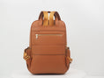 Charger l'image dans la visionneuse de la galerie, Audace marron Sac à dos cuir vegan recyclé 3-en-1
