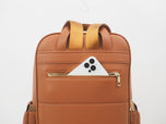 Audace Brown 3-in-1 Recycled Vegan Leather Backpack