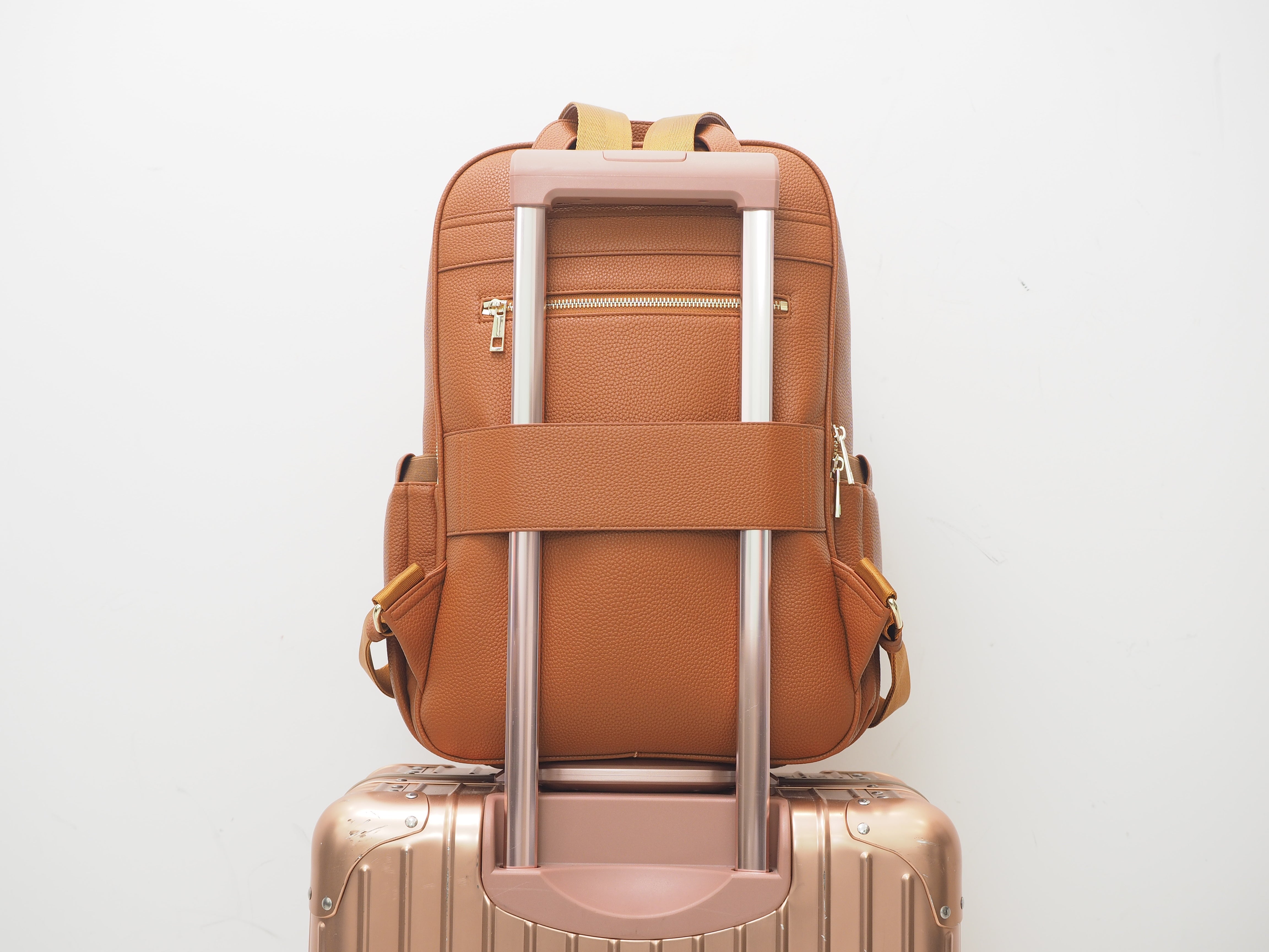 Audace Brown 3-in-1 Recycled Vegan Leather Backpack