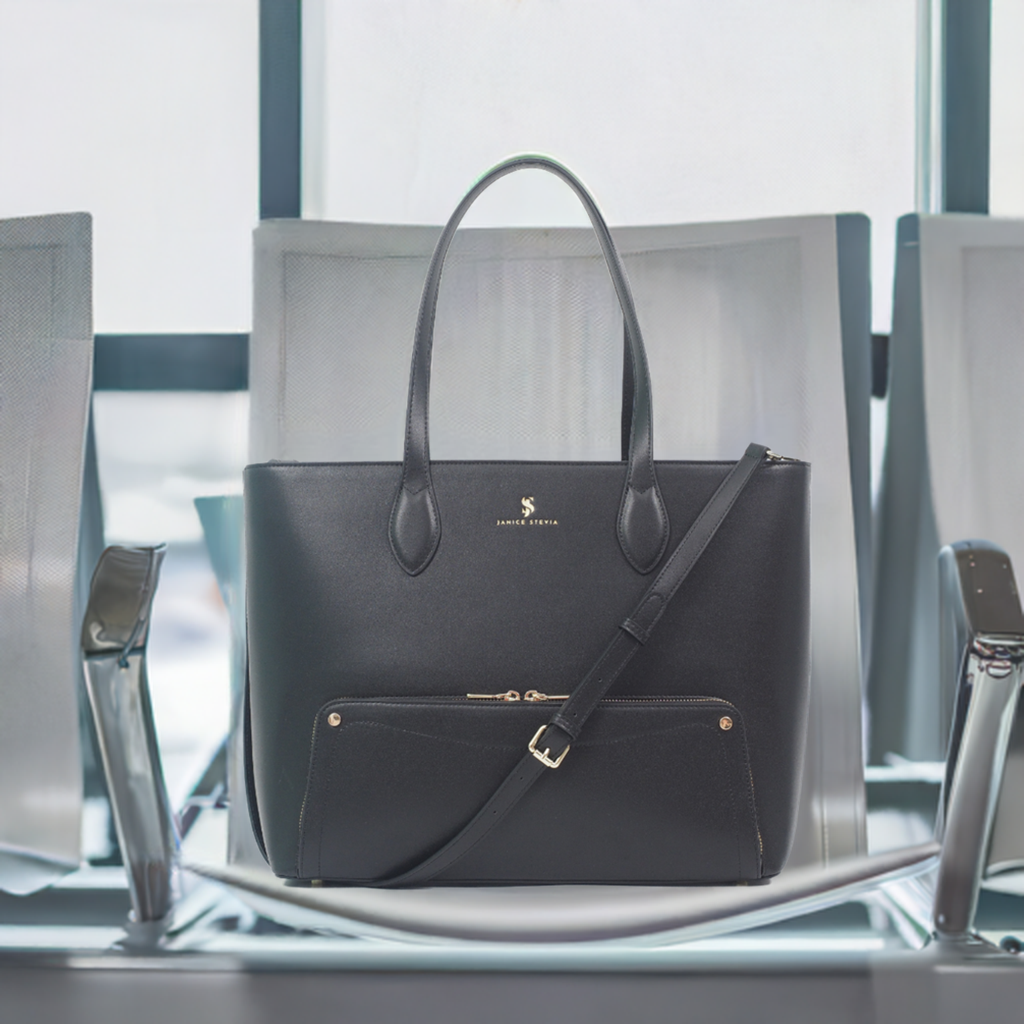 Joyce 2-in-1 recycled vegan leather tote bag